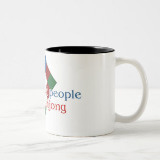 Tasse du ton de l'amant deux de Mahjong