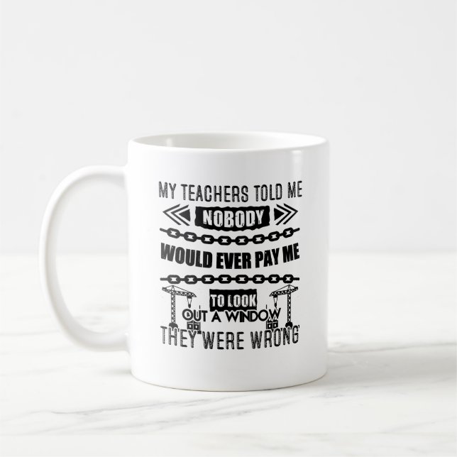 Tasse du travail de grutier (Gauche)
