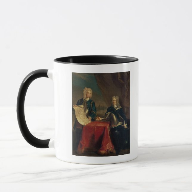 Tasse Duc de Marlborough discutant des plans (Gauche)