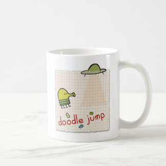 Tasse d'UFO de saut de griffonnage