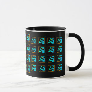 Tasse d'UIZE (matrice carrelée sur le noir)