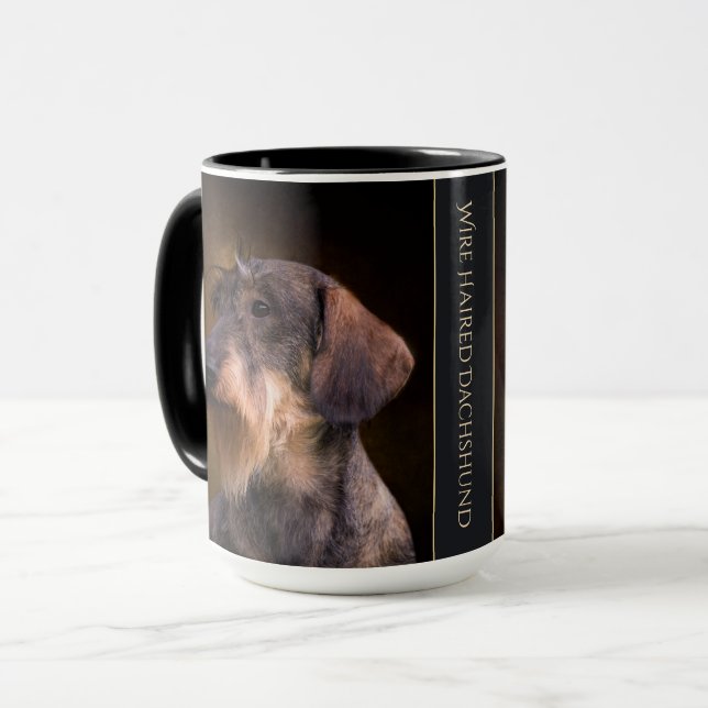 Tasse d'une chevelure de teckel de fil (Devant gauche)