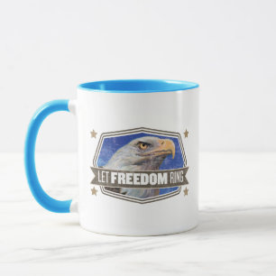 Tasse Eagle-Laissez l'anneau de liberté