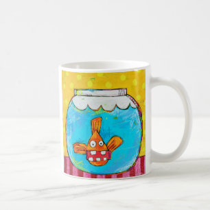 Tasse ébranlée de poisson rouge