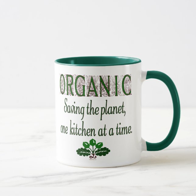 Tasse Économie biologique Saving Planet Cuisine Saying M (Droite)