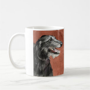 Tasse écossaise d'art de chien de limier