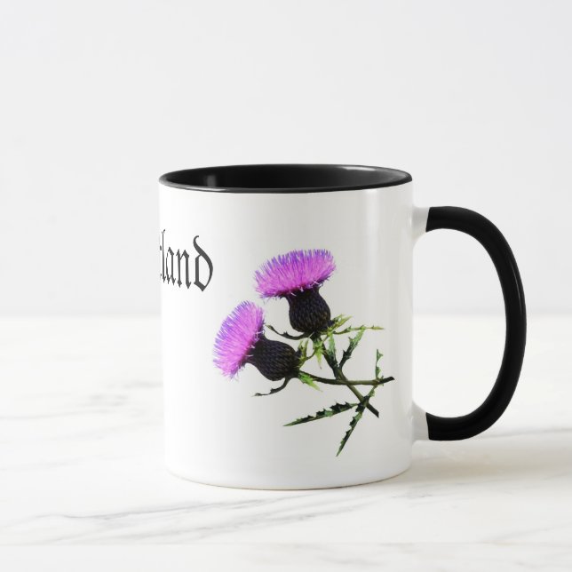 Tasse Ecosse, Thistle, la fleur nationale de (Droite)