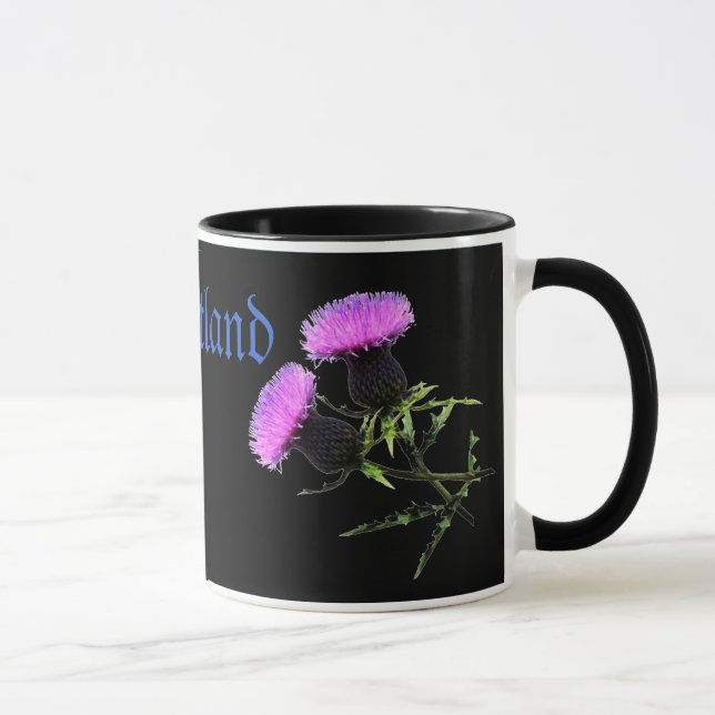Tasse Ecosse, Thistle la fleur nationale de (Droite)