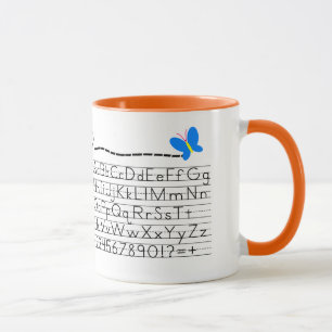 Tasse écriture manuscrite