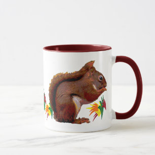 Tasse Écureuil rouge en automne