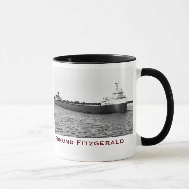Tasse Edmund Fitzgerald avec des noms d'équipage (Droite)