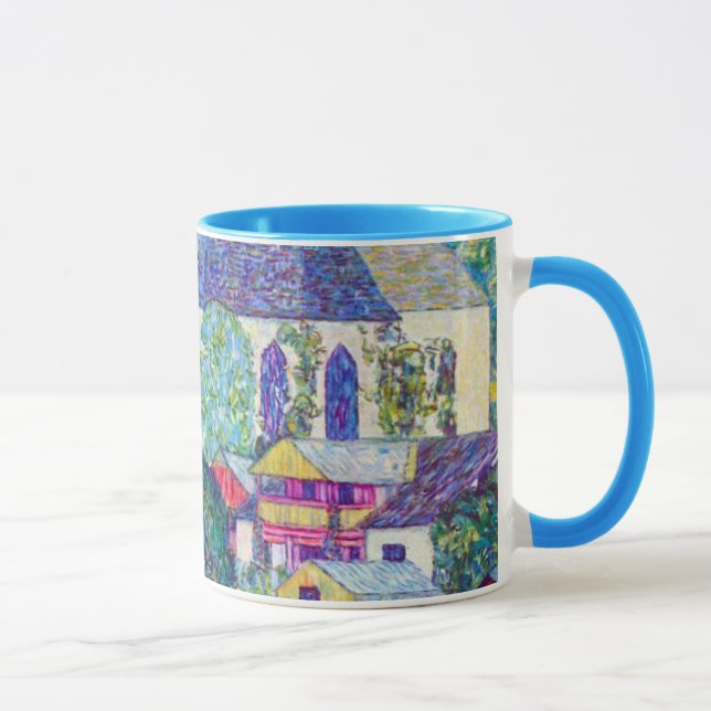 Tasse Eglise St Wolfgang par Gustav Klimt, Art Victorien (Droite)