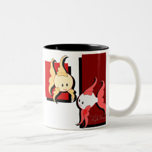 Tasse élégante mignonne de poisson rouge et de