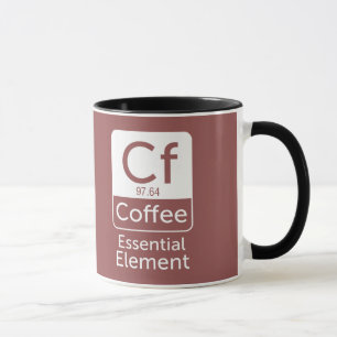 Tasse Elem essentiel de chimie de calembour de café