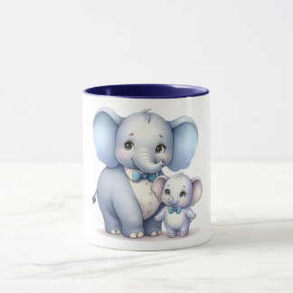 Tasse éléphant Père et Fils