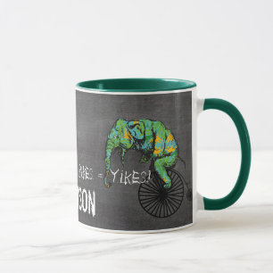 Tasse Elephants Plus Vélos Égale YIKES!