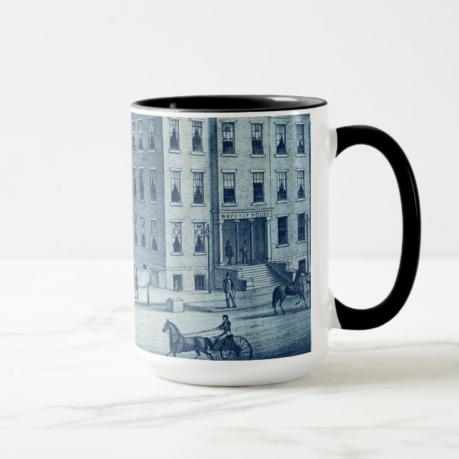Tasse Elgin Illinois Waverly House Hotel 1871 Railroad (Droite)