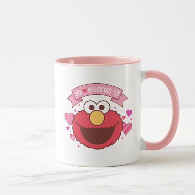 Tasse Elmo | Mon Coeur Appartient À Elmo (Droite)