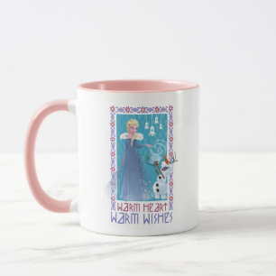 Tasse Elsa & Olaf   Coeur Chaud Chaleureux