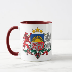 Tasse emblème de la Lettonie