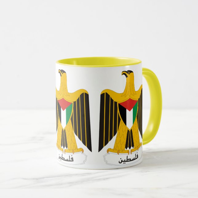  tasse Emblème de la Palestine (Devant droit)