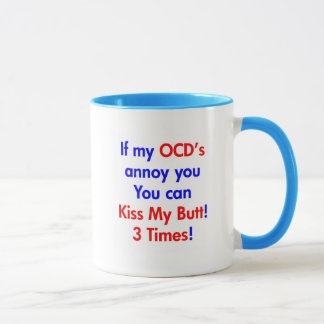 Tasse Embrassez mon bout ! 3 fois !