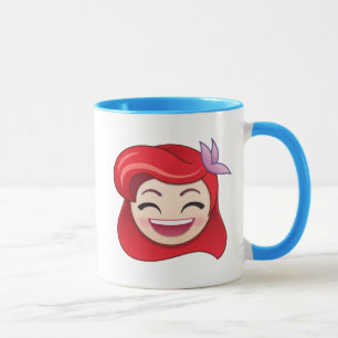 Tasse Emoji petite sirène   Princesse Ariel - Heureuse