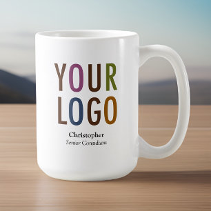 Tasse employé du personnel personnalisée nom logo