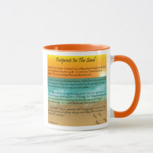 Tasse Empreintes de pas dans le sable