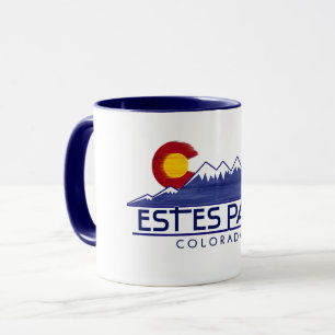 Tasse en bois des montagnes d'Estes Park Colorado