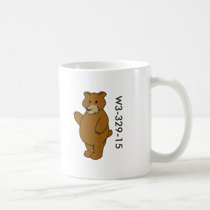 Tasse en bois d'ours d'insigne