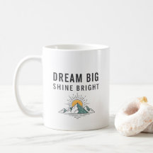 Tasse en céramique avec citation inspirante d'aven