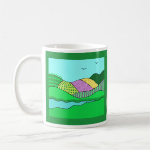 Tasse en céramique - Collines ondoyantes