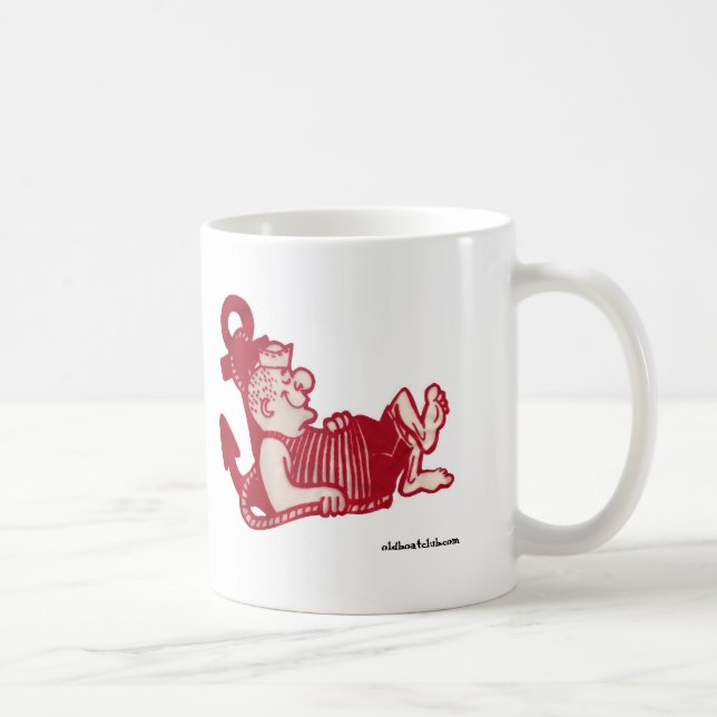 Tasse en céramique de marin somnolent (Droite)