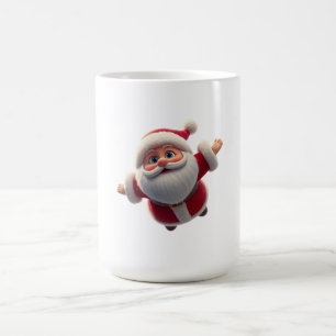 Tasse en céramique de Noël Père Noël 3D pour café/