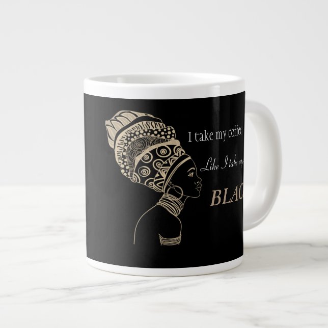 Tasse en céramique enorme 20 onces de grande (Devant droit)