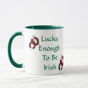 Tasse en céramique Fer à cheval assez chanceux pou
