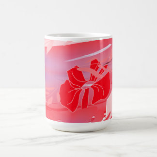 Tasse en céramique florale rose
