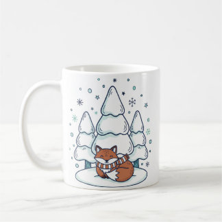 Tasse en céramique Forêt d'Hiver (330ml)
