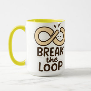 Tasse en céramique motivante Cassez la Boucle