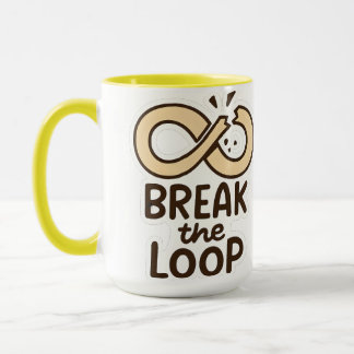 Tasse en céramique motivante Cassez la Boucle