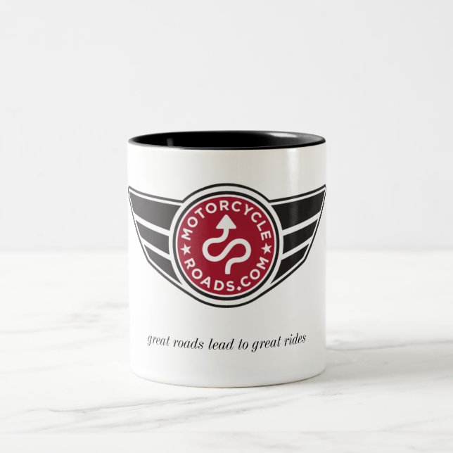 Tasse en céramique moyenne avec le logo rouge de (Centre)