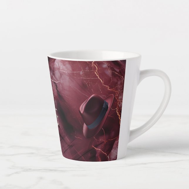 Tasse en céramique pour latte avec musique Papa Mo (Droite)