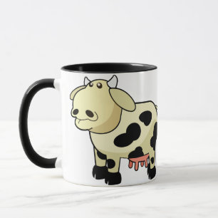Tasse en céramique vache laitière de dessin animé
