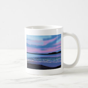 Tasse en cristal de l'eau bleue