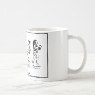Tasse en évolution de bibliothécaire