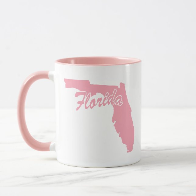 Tasse en forme de Floride rose (Gauche)