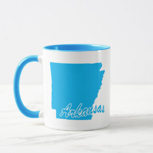 Tasse en forme de l'État de l'Arkansas