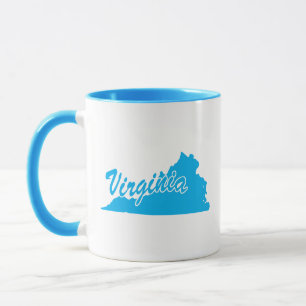 Tasse en forme de l'État de Virginie