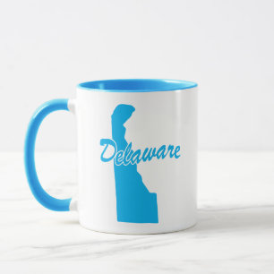 Tasse en forme de l'État du Delaware